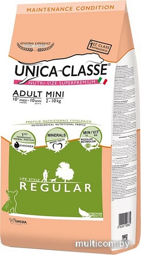 Сухой корм для собак Unica Classe Maintenance Condition Adult Mini Regular Chicken 7.5 кг