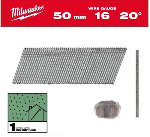 Гвозди для пистолета Milwaukee 4932492585 (2000 шт)