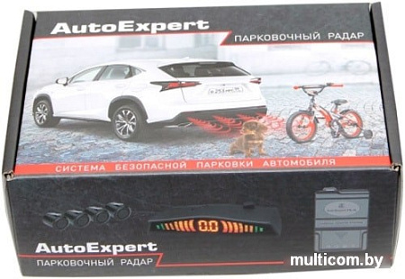 Парковочный радар AutoExpert PS-4L (серебристый)