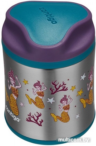 Термос для еды Contigo FoodJar Eggplant 300мл (цветной принт)