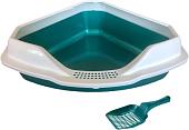 Туалет-лоток Homecat 75252 (бирюзовый перламутр)