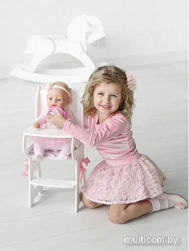Стульчик для кукол Leader Toys Diamond Princess для кормления 71119 (белый)