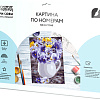 Картина по номерам Три совы Анютины глазки КК_44066