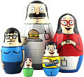 Развивающая игра Брестская Матрешка С персонажами мультсериала Bob's Burgers (набор 5 шт)