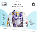 Картина по номерам Три совы Анютины глазки КК_44066