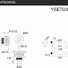 Смеситель Whitecross Y YSET03GLB (брашированное золото)