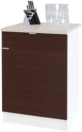 Шкаф напольный Сокол ТК-06.1 (белый/дуб сонома)