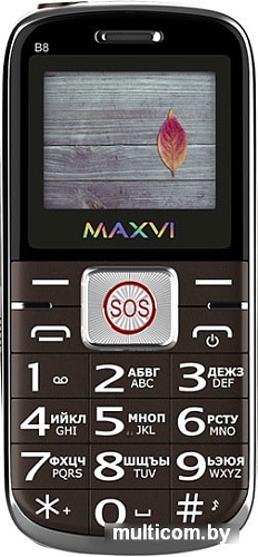 Мобильный телефон Maxvi B8 (коричневый)