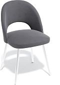 Стул Kenner 148 KS (белый/микровелюр серый)