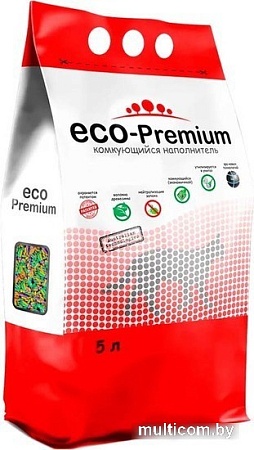 Наполнитель для туалета Eco-Premium с ароматом тутти-фрутти 5 л