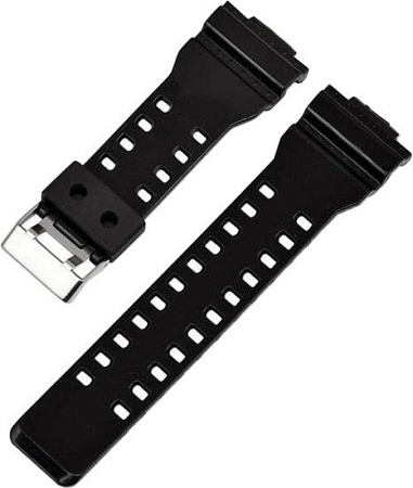 Ремешок Rumi GLS силиконовый для Casio G-Shock GA-110/GA-100/G-8900/GLS-100 (черный)