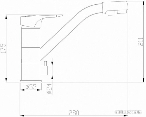 Смеситель ZorG SH 321 CR