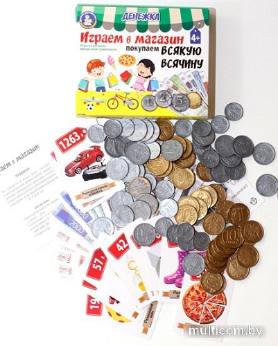 Развивающая игра Десятое королевство Денежка. Играем в магазин. Покупаем всякую всячину 03574