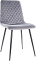 Стул Signal Irys Velvet (bluvel 14 серый/черный)