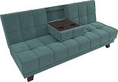 Диван Mio Tesoro Винсент (велюр, бирюзовый)