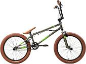 Велосипед Stark Madness BMX 2 2025 (графит/зеленый неон/песочный)