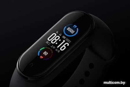 Фитнес-браслет Xiaomi Mi Band 5 без NFC (черный, китайская версия)