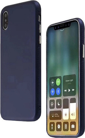 Чехол для телефона Case Deep Matte v.2 для Apple iPhone X (фирменная уп, синий)