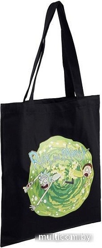 Сумка шоппер Эксмо. Рик и Морти 9785041188092 (черный)