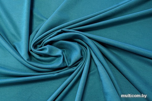 Комплект штор Decoretto Нубук НЯБ-K28 2.5x2.6 м (бирюзовый, 2 шт)