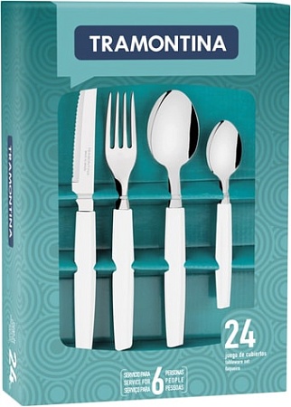 Набор столовых приборов Tramontina Munique 23299872 (белый)
