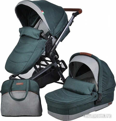 Универсальная коляска Farfello Zuma Duo Comfort (изумрудный)