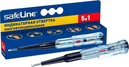 Отвертка-пробник Safeline Индикаторная многофункциональная