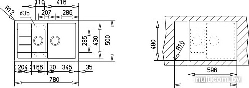 Кухонная мойка TEKA Astral 60 B-TG Оникс [88957]