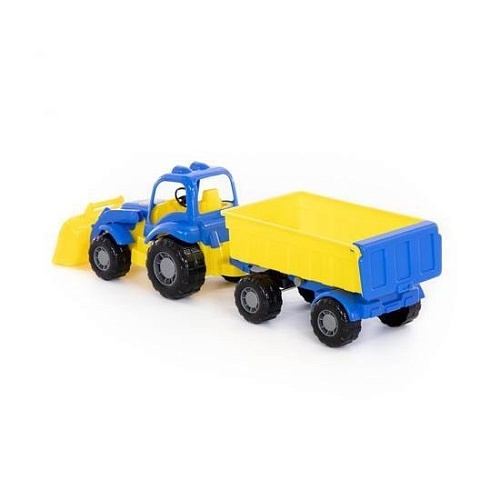 Полесье Силач трактор с прицепом №1 и ковшом 45027