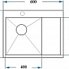 Кухонная мойка Asil AS 3118 (правая, матовая, 1 мм)