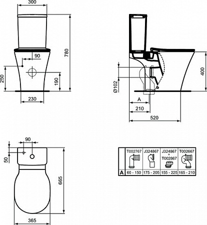 Унитаз Ideal Standard Connect Air E009701