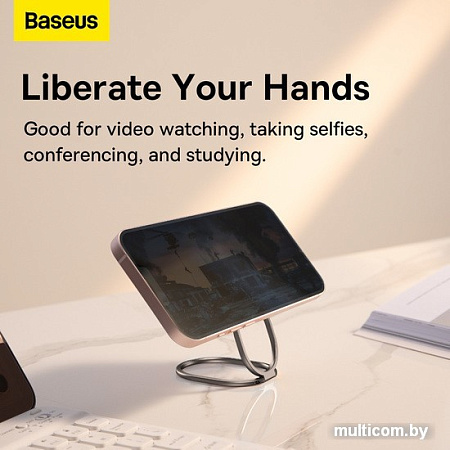 Накладка-держатель Baseus Rails Phone Ring Stand/Holder (темно-серый)