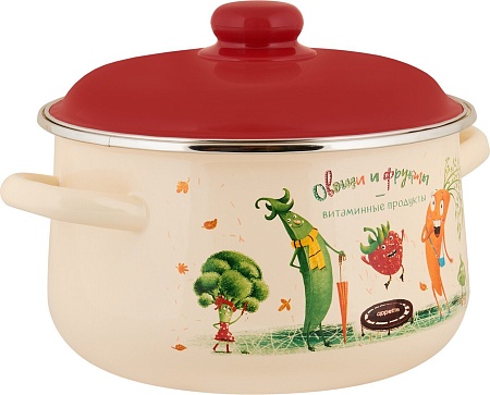 Кастрюля Appetite Веселые овощи 1с47я