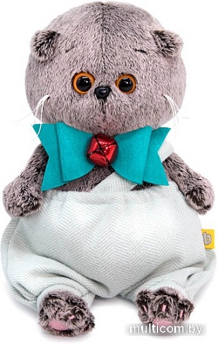Классическая игрушка BUDI BASA Collection Басик Baby в шортиках и банте с колокольчиком BB-076 (20 см)