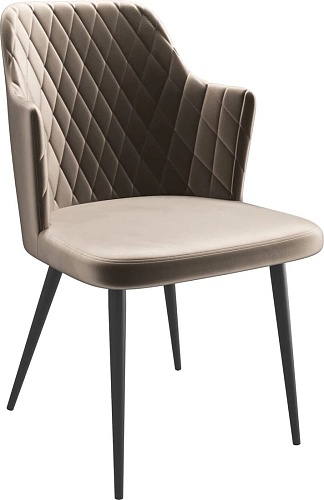 Стул с подлокотниками Мамадома Freddy (d05 Cappuccino Lux/черный)