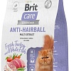 Сухой корм для кошек Brit Care Superpremium Anti-Hairball с белой рыбой и индейкой (вывод шерсти) 400 г