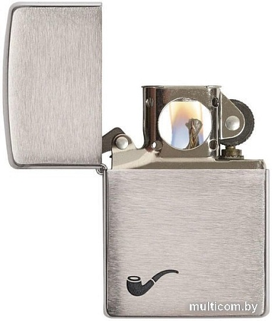 Зажигалка Zippo Pipe Brushed Chrome 200PL-000063