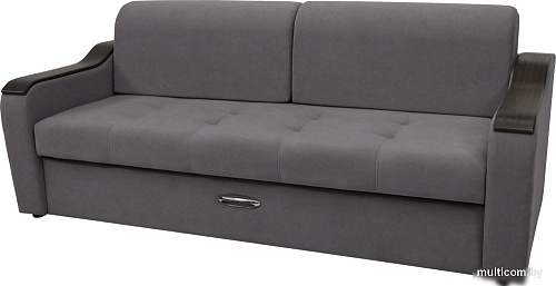 Диван Сириус Лидер-3 НПБ (Eva 07 велюр темно-серый)