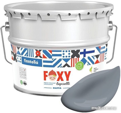 Краска Finntella Foxy Lapselli Matte Kisu F-50-1-9-FL295 9 л (серый)