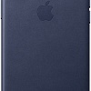 Чехол Apple Leather Case для iPhone XS Midnight Blue