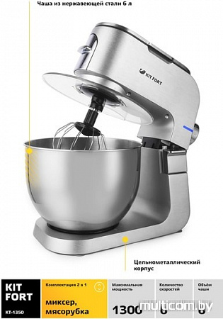 Кухонный комбайн Kitfort KT-1350