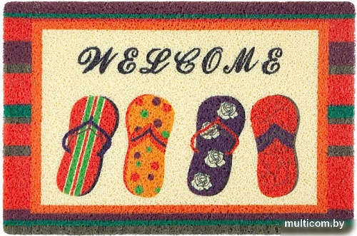 Придверный коврик SunStep Spongy Тапочки 40х60 38-472 (разноцветный)