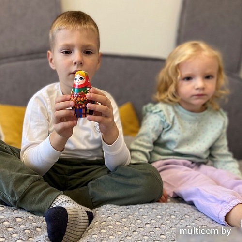 Развивающая игра Брестская Матрешка С русскими мотивами и ветвями рябины (набор 5 шт)