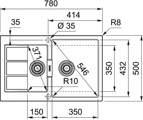 Кухонная мойка Franke Sirius 2.0 S2D 651-78 Tectonite 143.0628.386 (серый)