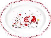 Блюдо Elan Gallery Веселые гномики 540618