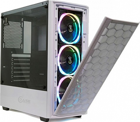 Корпус Powercase Alisio Mesh M3 White ARGB