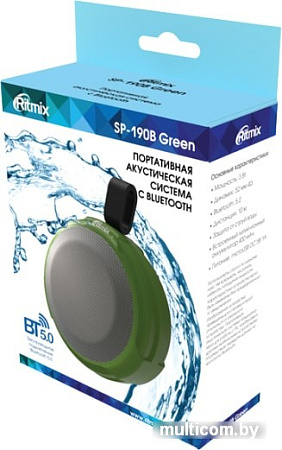 Беспроводная колонка Ritmix SP-190B (зеленый)