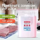 Пакеты фасовочные BRAUBERG Zip Lock 606218 (100 шт)