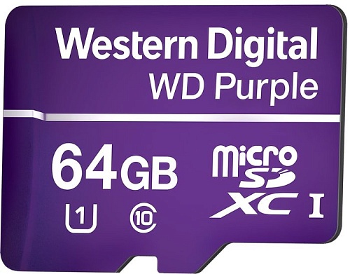 Карта памяти WD Purple WDD064G1P0A microSDXC 64GB