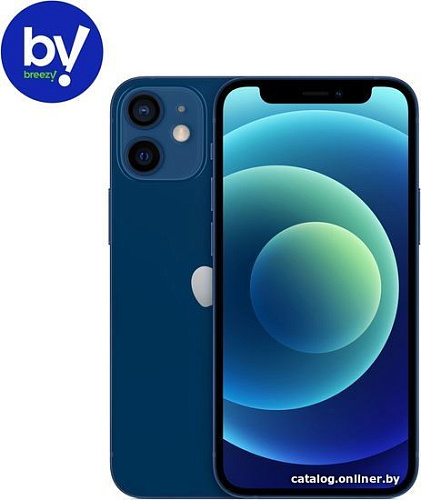 Смартфон Apple iPhone 12 mini 64GB Воcстановленный by Breezy, грейд C (синий)